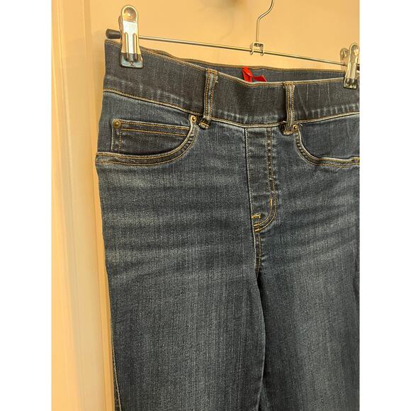 Spanx Flare Jeans Midnight Shade XS Slim Fit premium stretch denim 70's Shaping - Picture 8 of 10